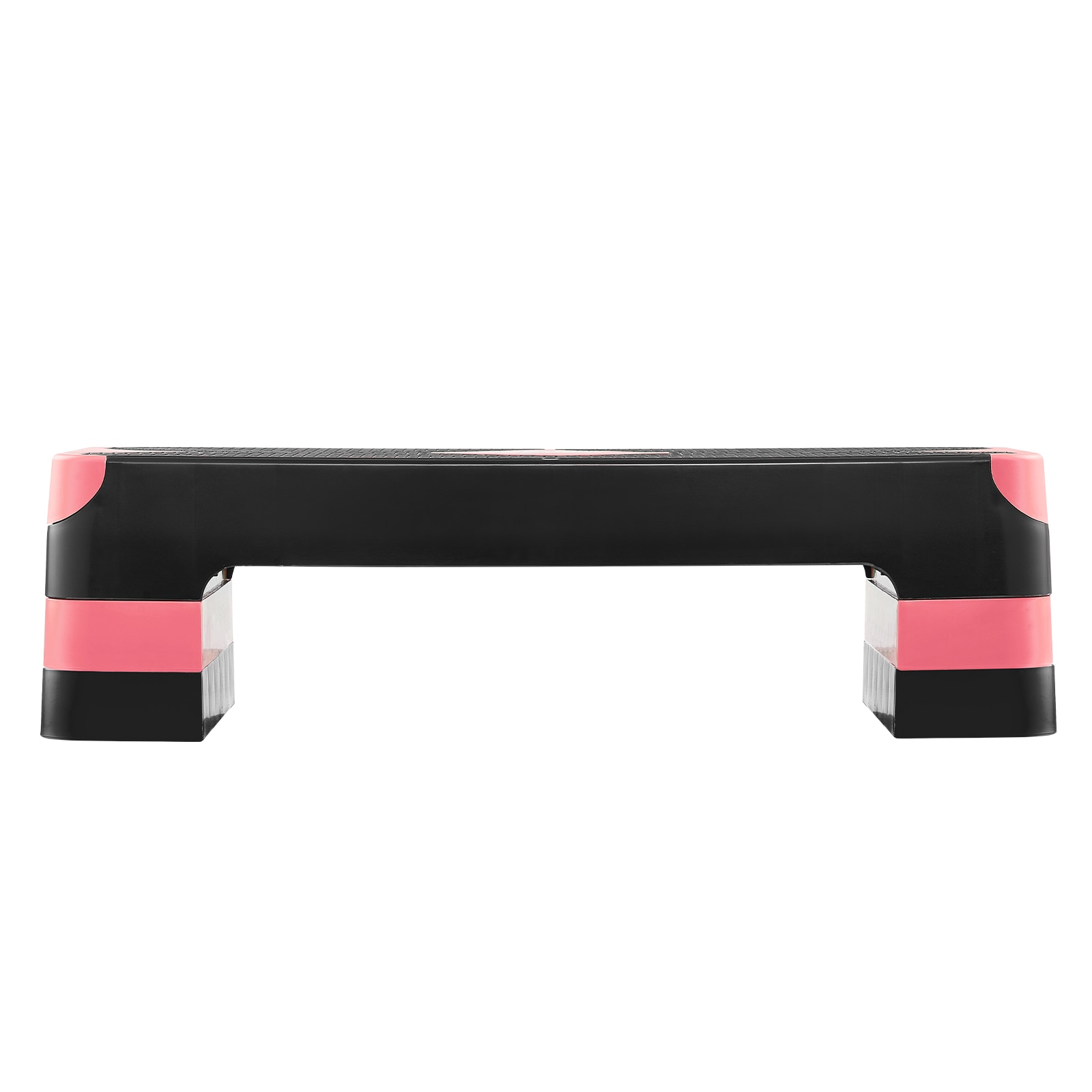 Aerobic Exercise Step Platform Height Adjustable Workout Stepper 4 Riser Red_voghion.com